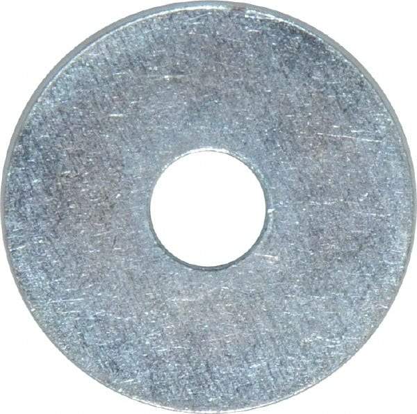 Value Collection - 5/16" Screw, Steel Fender Flat Washer - 5/16" ID x 1-1/4" OD, 0.049" Thick, Zinc-Plated Finish - Benchmark Tooling