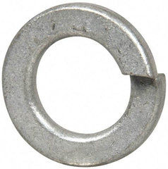 Value Collection - 1/2", 0.502" ID, 1/8" Thick Split Lock Washer - Steel, Zinc-Plated Finish, 0.502" Min ID, 0.512" Max ID, 0.869" Min OD, 0.873" Max OD - Benchmark Tooling