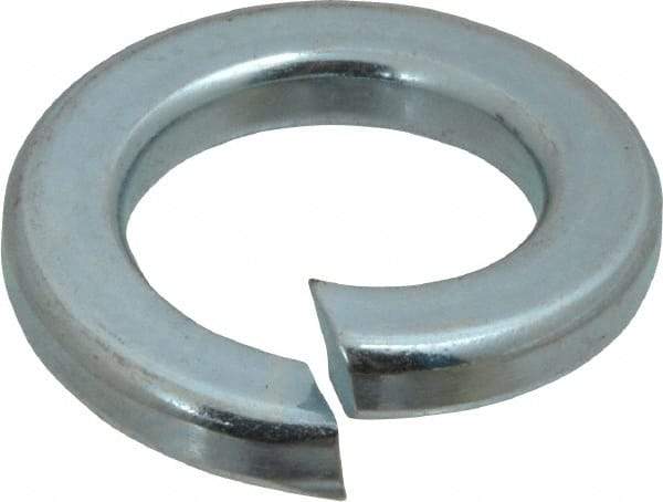 Value Collection - 7/8", 0.219" Thick Split Lock Washer - Alloy Steel, Zinc-Plated Finish, 0.878" Min ID, 0.894" Max ID, 1.459" Min OD, 1.464" Max OD - Benchmark Tooling