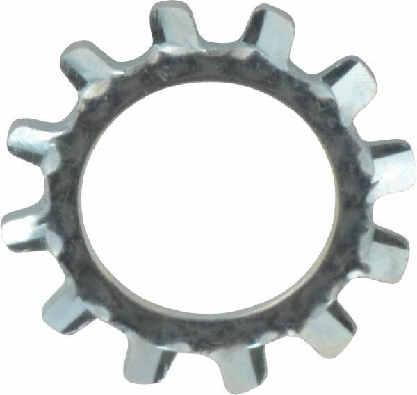 Value Collection - 7/16" Screw, 0.464" ID, Spring Steel External Tooth Lock Washer - 0.76" OD, Zinc-Plated, Grade 2 - Benchmark Tooling