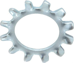 Value Collection - 1/2" Screw, 0.53" ID, Spring Steel External Tooth Lock Washer - 0.9" OD, Zinc-Plated, Grade 2 - Benchmark Tooling