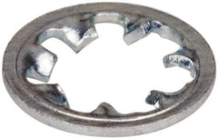 Value Collection - #6 Screw, 0.15" ID, Steel Internal Tooth Lock Washer - 0.295" OD, Zinc-Plated, Grade 2 - Benchmark Tooling