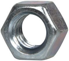 Value Collection - 3/8-16 UNC Steel Right Hand Hex Nut - 9/16" Across Flats, 0.3281" High, Zinc-Plated Finish - Benchmark Tooling