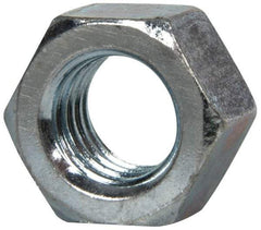 Value Collection - 1/2-13 UNC Steel Right Hand Hex Nut - 3/4" Across Flats, 7/16" High, Zinc-Plated Finish - Benchmark Tooling