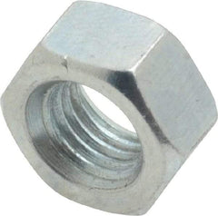 Value Collection - 5/16-24 UNF Steel Right Hand Hex Nut - 1/2" Across Flats, 0.2656" High, Zinc-Plated Finish - Benchmark Tooling