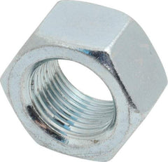 Value Collection - 3/4-16 UNF Steel Right Hand Hex Nut - 1-1/8" Across Flats, 0.6406" High, Zinc-Plated Finish - Benchmark Tooling