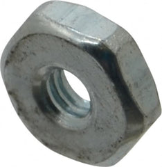 Value Collection - #5-40 UNC Steel Right Hand Machine Screw Hex Nut - 5/16" Across Flats, 7/64" High, Zinc Clear Finish - Benchmark Tooling