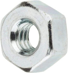 Value Collection - 1/4-20 UNC Steel Right Hand Heavy Hex Nut - 1/2" Across Flats, 0.2344" High, Zinc-Plated Finish - Benchmark Tooling