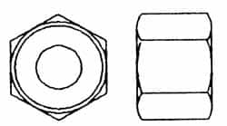 Value Collection - M8x1.25 Metric Coarse Stainless Steel Right Hand Heavy Hex Nut - 13mm Across Flats, 8mm High, Uncoated - Benchmark Tooling