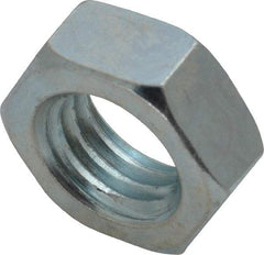 Value Collection - 5/8-11 UNC Steel Right Hand Hex Jam Nut - 15/16" Across Flats, 3/8" High, Zinc-Plated Finish - Benchmark Tooling