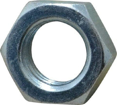 Value Collection - 1-8 UNC Steel Right Hand Hex Jam Nut - 1-1/2" Across Flats, 0.5469" High, Zinc-Plated Finish - Benchmark Tooling