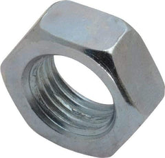 Value Collection - 1/2-20 UNF Steel Right Hand Hex Jam Nut - 3/4" Across Flats, 5/16" High, Zinc-Plated Finish - Benchmark Tooling