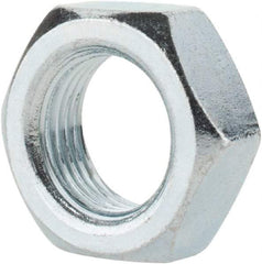 Value Collection - 5/8-18 UNF Steel Right Hand Hex Jam Nut - 15/16" Across Flats, 3/8" High, Zinc-Plated Finish - Benchmark Tooling