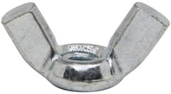 Value Collection - #10-24 UNC, Zinc Plated, Steel Standard Wing Nut - 0.91" Wing Span, 0.47" Wing Span - Benchmark Tooling