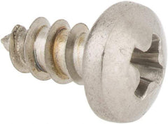 Value Collection - #4 Pan Head Phillips Sheet Metal Screw - Stainless Steel, 1/4" Length Under Head, Grade 18-8 - Benchmark Tooling