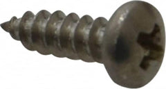 Value Collection - #4 Pan Head Phillips Sheet Metal Screw - Stainless Steel, 3/8" Length Under Head, Grade 18-8 - Benchmark Tooling