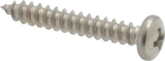 Value Collection - #4 Pan Head Phillips Sheet Metal Screw - Stainless Steel, 3/4" Length Under Head, Grade 18-8 - Benchmark Tooling