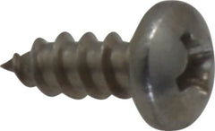 Value Collection - #6 Pan Head Phillips Sheet Metal Screw - Stainless Steel, 3/8" Length Under Head, Grade 18-8 - Benchmark Tooling