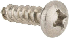 Value Collection - #6 Pan Head Phillips Sheet Metal Screw - Stainless Steel, 1/2" Length Under Head, Grade 18-8 - Benchmark Tooling