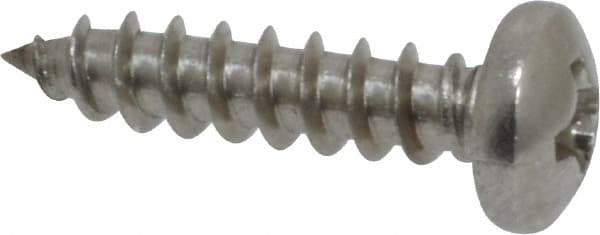 Value Collection - #6 Pan Head Phillips Sheet Metal Screw - Stainless Steel, 5/8" Length Under Head, Grade 18-8 - Benchmark Tooling