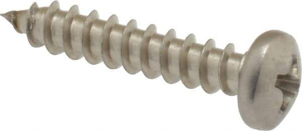 Value Collection - #6 Pan Head Phillips Sheet Metal Screw - Stainless Steel, 3/4" Length Under Head, Grade 18-8 - Benchmark Tooling