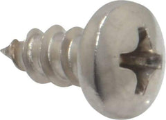 Value Collection - #8 Pan Head Phillips Sheet Metal Screw - Stainless Steel, 3/8" Length Under Head, Grade 18-8 - Benchmark Tooling