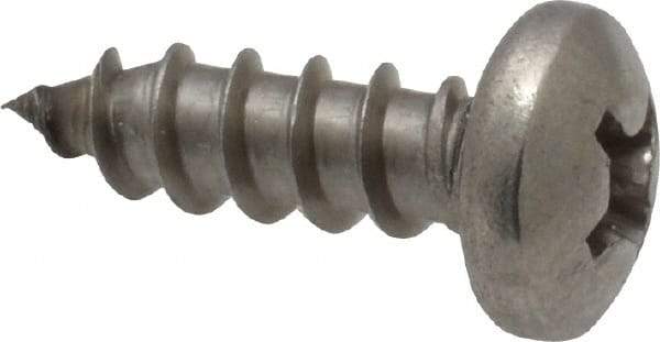 Value Collection - #8 Pan Head Phillips Sheet Metal Screw - Stainless Steel, 1/2" Length Under Head, Grade 18-8 - Benchmark Tooling