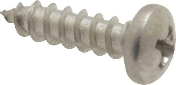 Value Collection - #8 Pan Head Phillips Sheet Metal Screw - Stainless Steel, 5/8" Length Under Head, Grade 18-8 - Benchmark Tooling