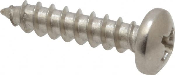 Value Collection - #8 Pan Head Phillips Sheet Metal Screw - Stainless Steel, 3/4" Length Under Head, Grade 18-8 - Benchmark Tooling