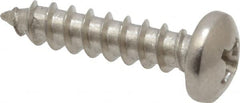Value Collection - #8 Pan Head Phillips Sheet Metal Screw - Stainless Steel, 3/4" Length Under Head, Grade 18-8 - Benchmark Tooling