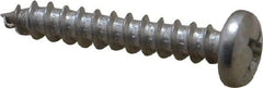 Value Collection - #8 Pan Head Phillips Sheet Metal Screw - Stainless Steel, 1" Length Under Head, Grade 18-8 - Benchmark Tooling