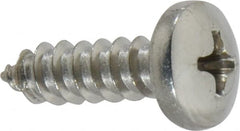 Value Collection - #10 Pan Head Phillips Sheet Metal Screw - Stainless Steel, 5/8" Length Under Head, ASME B18.6.3 & ASME B18.6.4, Grade 18-8 - Benchmark Tooling