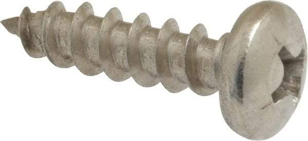 Value Collection - #10 Pan Head Phillips Sheet Metal Screw - Stainless Steel, 3/4" Length Under Head, Grade 18-8 - Benchmark Tooling
