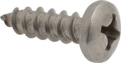 Value Collection - #12 Pan Head Phillips Sheet Metal Screw - Stainless Steel, 3/4" Length Under Head, Grade 18-8 - Benchmark Tooling