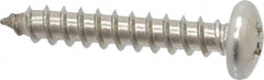 Value Collection - #12 Pan Head Phillips Sheet Metal Screw - Stainless Steel, 1-1/4" Length Under Head, Grade 18-8 - Benchmark Tooling