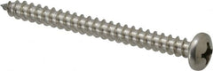 Value Collection - #12 Pan Head Phillips Sheet Metal Screw - Stainless Steel, 2-1/2" Length Under Head, Grade 18-8 - Benchmark Tooling