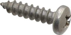 Value Collection - #14 Pan Head Phillips Sheet Metal Screw - Stainless Steel, 1" Length Under Head, Grade 18-8 - Benchmark Tooling