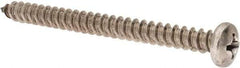 Value Collection - #14 Pan Head Phillips Sheet Metal Screw - Stainless Steel, 3" Length Under Head, Grade 18-8 - Benchmark Tooling