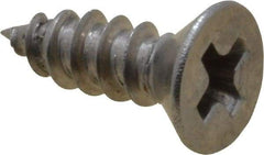 Value Collection - #4 Flat Head Phillips Sheet Metal Screw - Stainless Steel, 3/8" OAL, Grade 18-8 - Benchmark Tooling