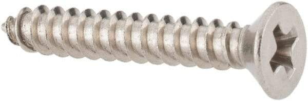 Value Collection - #4 Flat Head Phillips Sheet Metal Screw - Stainless Steel, 3/4" OAL, Grade 18-8 - Benchmark Tooling