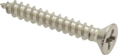 Value Collection - #6 Flat Head Phillips Sheet Metal Screw - Stainless Steel, 1" OAL, Grade 18-8 - Benchmark Tooling