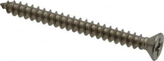 Value Collection - #6 Flat Head Phillips Sheet Metal Screw - Stainless Steel, 1-1/2" OAL, Grade 18-8 - Benchmark Tooling