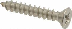 Value Collection - #8 Flat Head Phillips Sheet Metal Screw - Stainless Steel, 1" OAL, Grade 18-8 - Benchmark Tooling