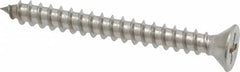 Value Collection - #8 Flat Head Phillips Sheet Metal Screw - Stainless Steel, 1-1/2" OAL, Grade 18-8 - Benchmark Tooling