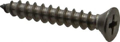 Value Collection - #10 Flat Head Phillips Sheet Metal Screw - Stainless Steel, 1-1/4" OAL, Grade 18-8 - Benchmark Tooling
