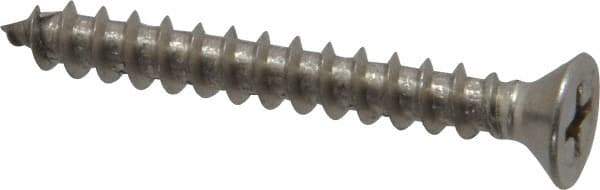 Value Collection - #10 Flat Head Phillips Sheet Metal Screw - Stainless Steel, 1-1/2" OAL, Grade 18-8 - Benchmark Tooling