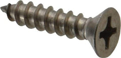 Value Collection - #12 Flat Head Phillips Sheet Metal Screw - Stainless Steel, 1" OAL, Grade 18-8 - Benchmark Tooling