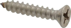 Value Collection - #12 Flat Head Phillips Sheet Metal Screw - Stainless Steel, 1-1/4" OAL, Grade 18-8 - Benchmark Tooling