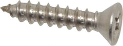 Value Collection - #14 Flat Head Phillips Sheet Metal Screw - Stainless Steel, 1-1/4" OAL, ASME B18.6.3, Grade 18-8 - Benchmark Tooling