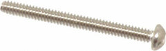 Value Collection - #4-40 UNC, 1-1/4" Length Under Head Slotted Drive Machine Screw - Round Head, Grade 18-8 Stainless Steel, Uncoated, Without Washer - Benchmark Tooling